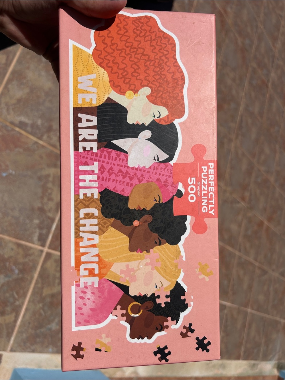 We Are The Change Pink 500-Piece Jigsaw Puzzle
